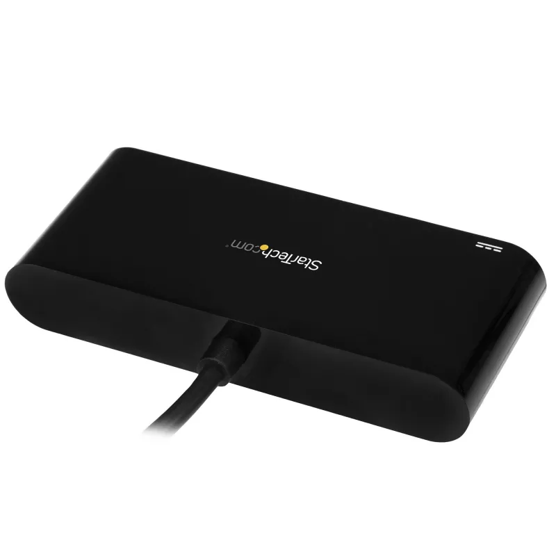 StarTech.com Hub USB-C de 3 portas com Gigabit Ethernet e carregamento de portátil por Power Delivery 60 W passthrough – USB-C para 3x USB-A (USB 3.0 SuperSpeed 5 Gbit/s) – hub adaptador USB 3.1/3.2 Gen 1 Type-C