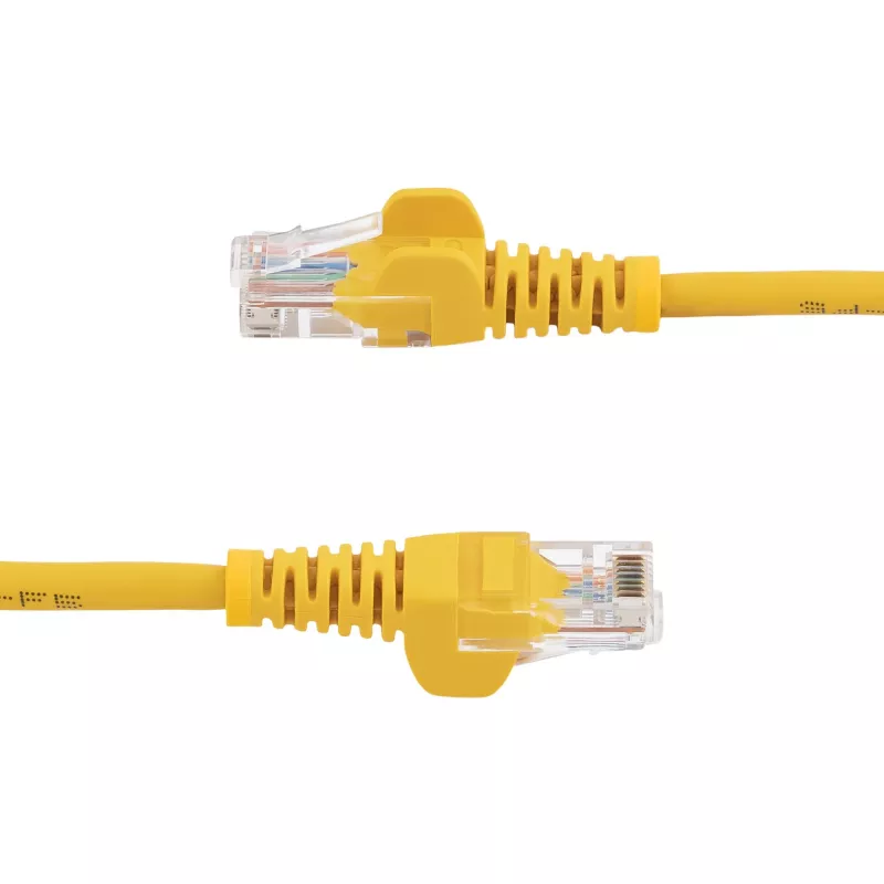 StarTech.com Cabo de rede Ethernet Cat5e com fichas RJ45 com proteção de patilhas – 5 m, amarelo