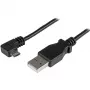 Cabo de carregamento e sincronização Micro-USB StarTech.com M/M – Micro-USB em ângulo reto – 24 AWG – 0,5 m