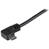 Cabo de carregamento e sincronização Micro-USB StarTech.com M/M – Micro-USB em ângulo reto – 24 AWG – 0,5 m