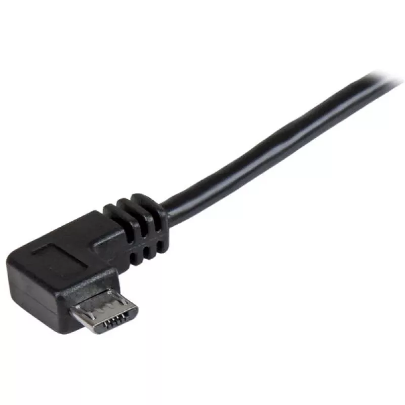 Cabo de carregamento e sincronização Micro-USB StarTech.com M/M – Micro-USB em ângulo reto – 24 AWG – 0,5 m