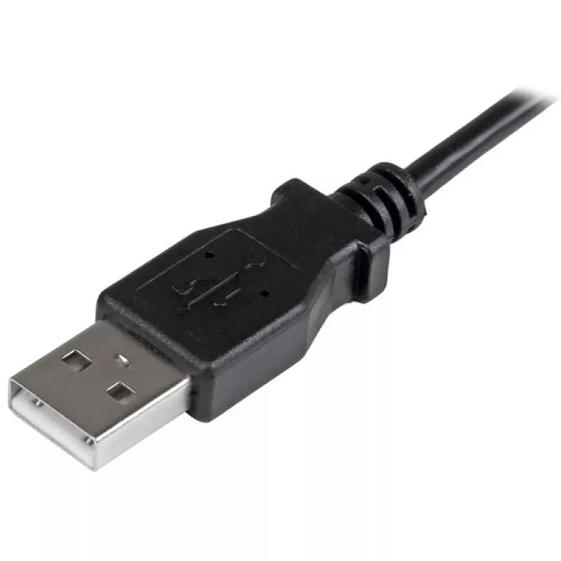Cabo de carregamento e sincronização Micro-USB StarTech.com M/M – Micro-USB em ângulo reto – 24 AWG – 0,5 m