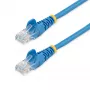 Cabo de rede Ethernet Cat5e StarTech.com com fichas RJ45 snagless – 0,5 m, azul