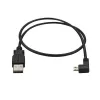 Cabo de carregamento e sincronização Micro-USB StarTech.com M/M – Micro-USB em ângulo esquerdo – 24 AWG – 0,5 m
