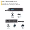 Adaptador multiporta USB-C StarTech.com – mini dock USB-C portátil com vídeo 4K-HDMI – Gigabit Ethernet, hub USB 3.0 (1x USB-A, 1x USB-C) – adaptador multiporta USB Type-C – compatível com Thunderbolt 3