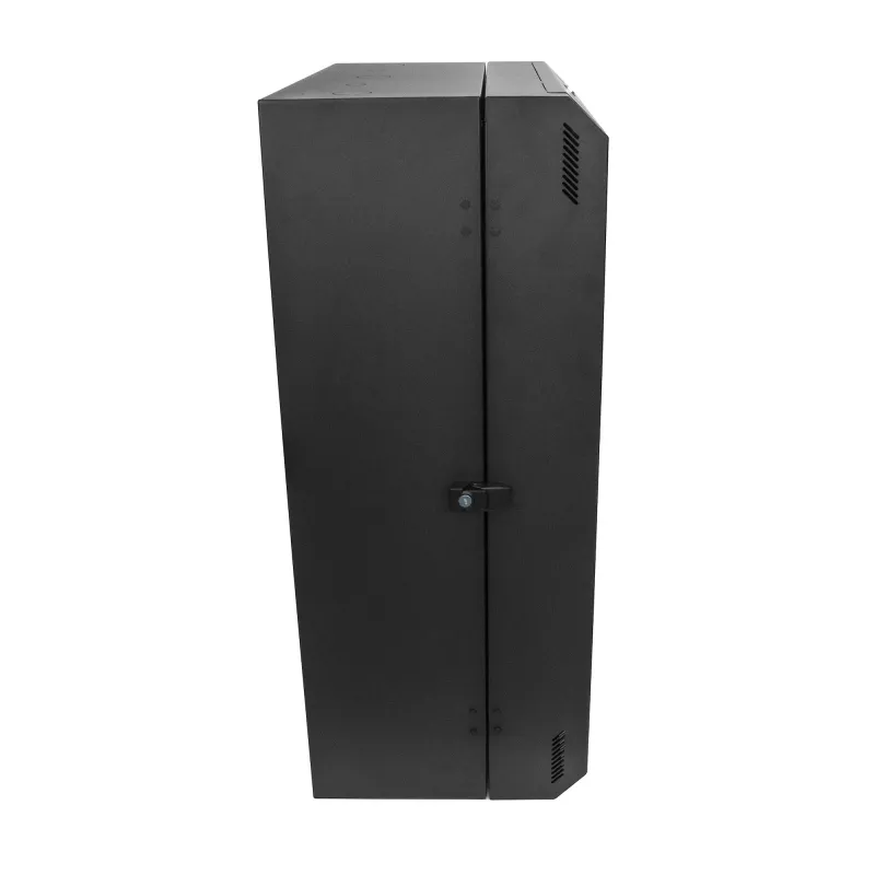 Armário de servidor vertical de montagem na parede 8U 19 polegadas StarTech.com – perfil baixo (15 polegadas) – caixa de rede com fecho de 30 polegadas de profundidade com 2U para switch, patch panel, router, montagem em armário de TI/dados