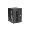 Armário de rede de montagem na parede 4 postes 15U StarTech.com com prateleira 1U, armário de servidor de montagem na parede rebatível 19 polegadas para equipamentos de dados/AV/eletrónica/computadores, caixa de rack ventilada flexível