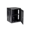 Armário de rede de montagem na parede 4 postes 15U StarTech.com com prateleira 1U, armário de servidor de montagem na parede rebatível 19 polegadas para equipamentos de dados/AV/eletrónica/computadores, caixa de rack ventilada flexível