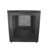 Armário de servidor 4 postes 12U StarTech.com, armário de dados 19 polegadas com fecho para equipamento de computador/AV/TI, armário de rede de escritório/casa com rodas e calhas de montagem ajustáveis