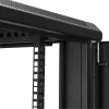 Armário de servidor 4 postes 12U StarTech.com, armário de dados 19 polegadas com fecho para equipamento de computador/AV/TI, armário de rede de escritório/casa com rodas e calhas de montagem ajustáveis
