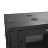 Armário de servidor 4 postes 12U StarTech.com, armário de dados 19 polegadas com fecho para equipamento de computador/AV/TI, armário de rede de escritório/casa com rodas e calhas de montagem ajustáveis