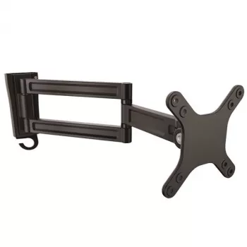 Braço de monitor de montagem na parede StarTech.com – duplo articulado, 15 kg, 33 cm (13 polegadas), 68,6 cm (27 polegadas), 75 x 75 mm, 100 x 100 mm, preto