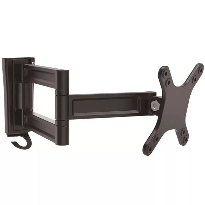 Braço de monitor de montagem na parede StarTech.com – duplo articulado, 15 kg, 33 cm (13 polegadas), 68,6 cm (27 polegadas), 75 x 75 mm, 100 x 100 mm, preto