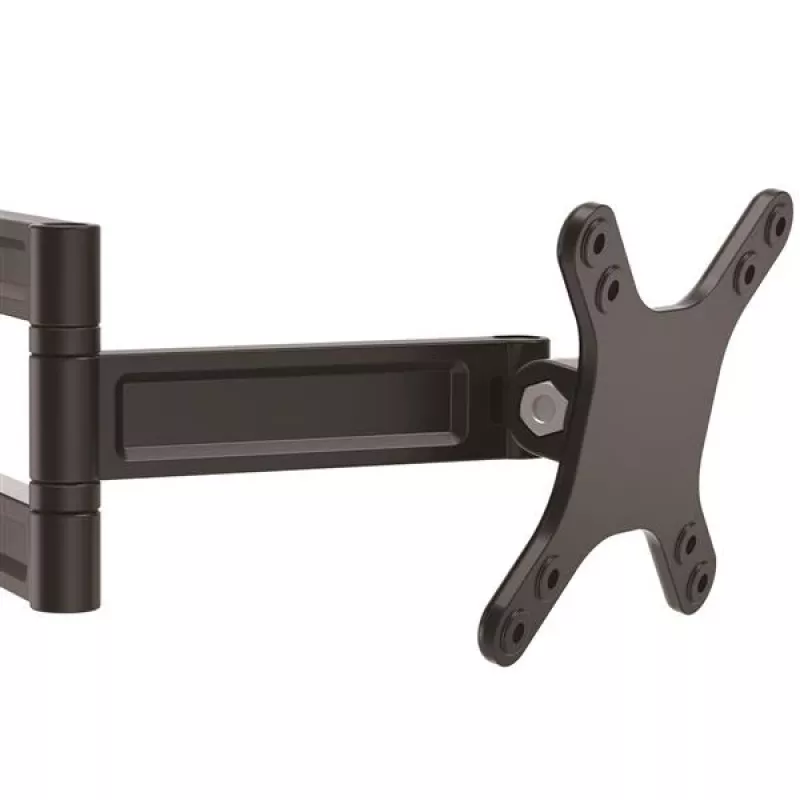 Braço de monitor de montagem na parede StarTech.com – duplo articulado, 15 kg, 33 cm (13 polegadas), 68,6 cm (27 polegadas), 75 x 75 mm, 100 x 100 mm, preto