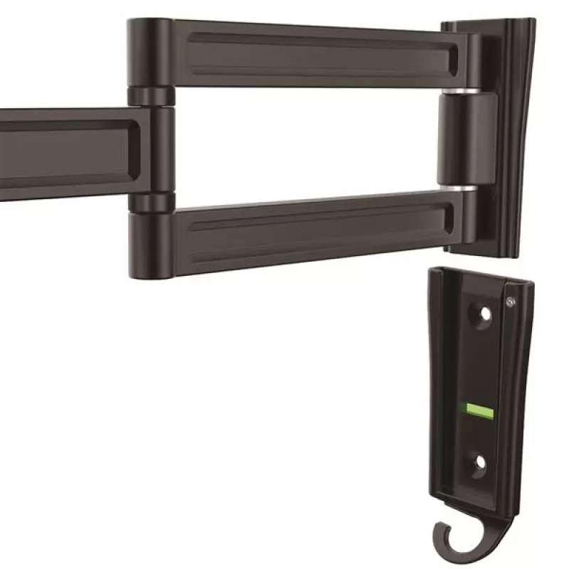 Braço de monitor de montagem na parede StarTech.com – duplo articulado, 15 kg, 33 cm (13 polegadas), 68,6 cm (27 polegadas), 75 x 75 mm, 100 x 100 mm, preto