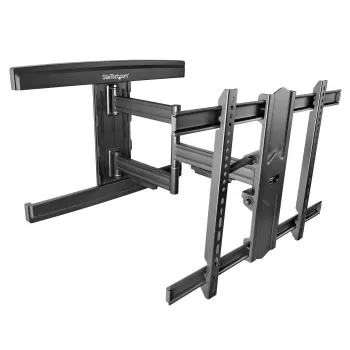 Suporte de parede para TV StarTech.com para ecrãs até 80 polegadas (50 kg) com suporte VESA – sistema de suporte de parede para TV universal plano e totalmente articulado – braço articulado robusto e ajustável com inclinação/rotação