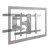 Suporte de parede para TV StarTech.com para ecrãs até 80 polegadas (50 kg) com suporte VESA – sistema de suporte de parede para TV universal plano e totalmente articulado – braço articulado robusto e ajustável com inclinação/rotação