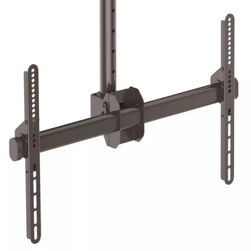Suporte de teto para TV StarTech.com – suporte de suspensão universal totalmente articulado para um ecrã com mastro telescópico curto ajustável – inclinação/rotação – suporte VESA para ecrãs de 32–75 polegadas