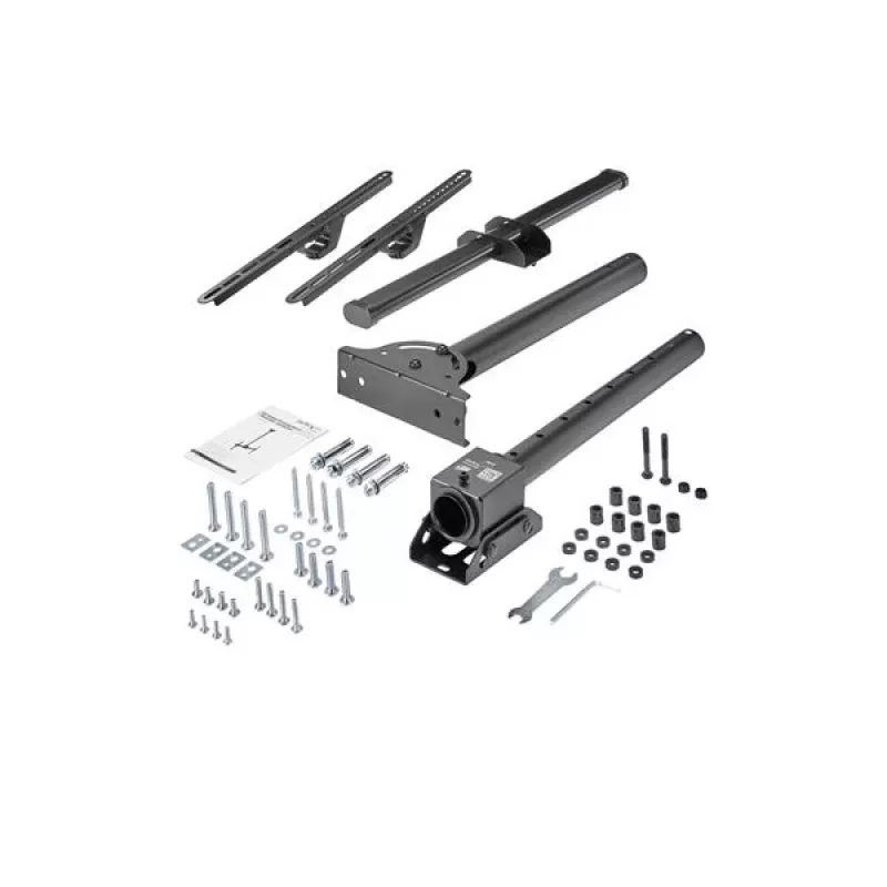 Suporte de teto para TV StarTech.com – suporte de suspensão universal totalmente articulado para um ecrã com mastro telescópico curto ajustável – inclinação/rotação – suporte VESA para ecrãs de 32–75 polegadas