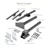 Suporte de teto para TV StarTech.com – suporte de suspensão universal totalmente articulado para um ecrã com mastro telescópico curto ajustável – inclinação/rotação – suporte VESA para ecrãs de 32–75 polegadas