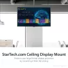 Suporte de teto para TV StarTech.com – suporte de suspensão universal totalmente articulado para um ecrã com mastro telescópico longo ajustável – inclinação/rotação – suporte VESA para ecrãs de 32–75 polegadas