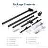 Suporte de teto para TV StarTech.com – suporte de suspensão universal totalmente articulado para um ecrã com mastro telescópico longo ajustável – inclinação/rotação – suporte VESA para ecrãs de 32–75 polegadas