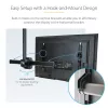 Suporte de teto para TV StarTech.com – suporte de suspensão universal totalmente articulado para um ecrã com mastro telescópico longo ajustável – inclinação/rotação – suporte VESA para ecrãs de 32–75 polegadas