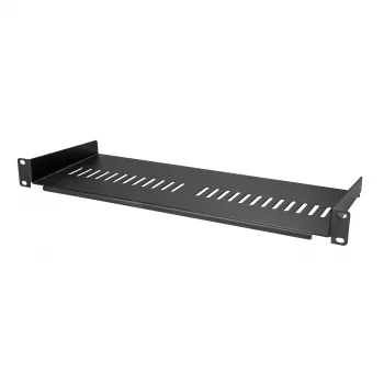 Prateleira de rack de servidor 1U StarTech.com – bandeja de montagem em rack ventilada universal para rack e armário de rede 19 polegadas – construção robusta em aço – capacidade de carga 44 lb/20 kg – prateleira de 7 polegadas de profundidade, preto