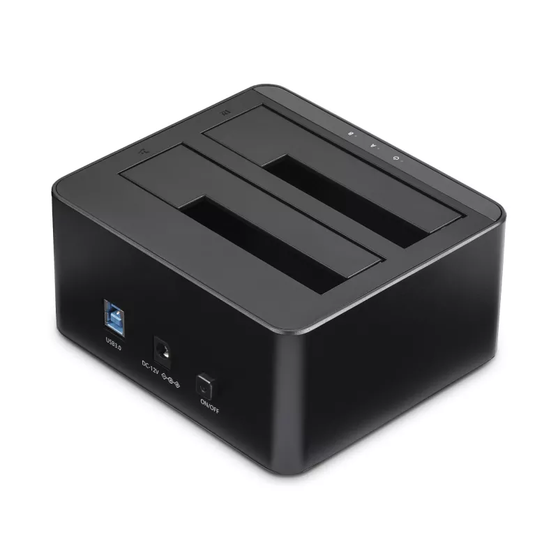 Docking station para discos rígidos USB 3.0 para SATA de duplo compartimento StarTech.com, dock de discos rígidos USB, docking station externa para SSD/HDD SATA I/II/III de 2,5/3,5 polegadas, compartimentos de disco hot-swap, carregamento superior