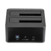 Docking station para discos rígidos USB 3.0 para SATA de duplo compartimento StarTech.com, dock de discos rígidos USB, docking station externa para SSD/HDD SATA I/II/III de 2,5/3,5 polegadas, compartimentos de disco hot-swap, carregamento superior