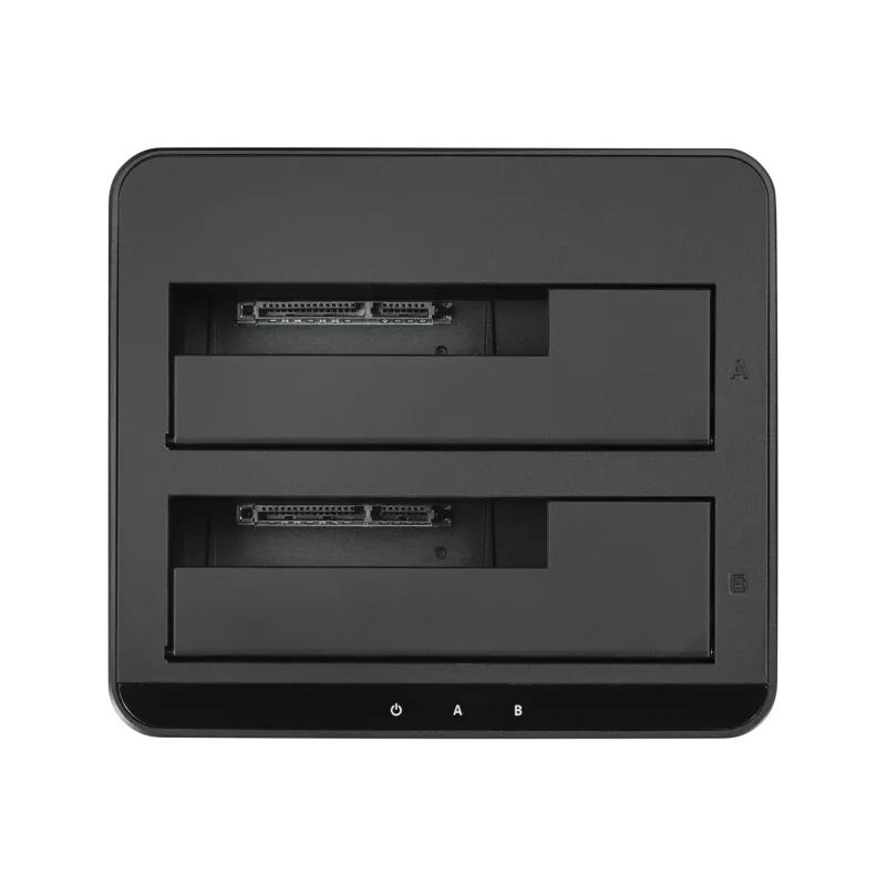 Docking station para discos rígidos USB 3.0 para SATA de duplo compartimento StarTech.com, dock de discos rígidos USB, docking station externa para SSD/HDD SATA I/II/III de 2,5/3,5 polegadas, compartimentos de disco hot-swap, carregamento superior