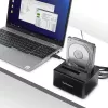 Docking station para discos rígidos USB 3.0 para SATA de duplo compartimento StarTech.com, dock de discos rígidos USB, docking station externa para SSD/HDD SATA I/II/III de 2,5/3,5 polegadas, compartimentos de disco hot-swap, carregamento superior