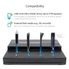 Duplicador e apagador de pen drives USB autónomo 1 para 7 StarTech.com, copiador de várias pen drives USB, cópia de sistema e ficheiros e de disco completo a 1,5 GB/min, apagamento simples e de 3 passagens, ecrã LCD – TAA