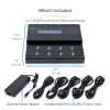 Duplicador e apagador de pen drives USB autónomo 1 para 7 StarTech.com, copiador de várias pen drives USB, cópia de sistema e ficheiros e de disco completo a 1,5 GB/min, apagamento simples e de 3 passagens, ecrã LCD – TAA
