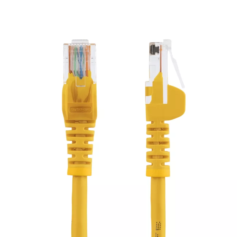 Cabo de rede Ethernet Cat5e StarTech.com com fichas RJ45 snagless – 7 m, amarelo