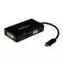 Adaptador de vídeo multiportas USB-C StarTech.com – 3 em 1 – 4K 30 Hz – preto