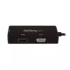 Adaptador de vídeo multiportas USB-C StarTech.com – 3 em 1 – 4K 30 Hz – preto