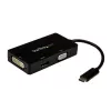 Adaptador de vídeo multiportas USB-C StarTech.com – 3 em 1 – 4K 30 Hz – preto