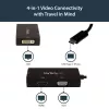 Adaptador de vídeo multiportas USB-C StarTech.com – 3 em 1 – 4K 30 Hz – preto