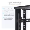 Armário de servidor 4 postes 42U StarTech.com, armário de dados 19 polegadas para montagem de equipamento de computador/AV/TI, caixa de armário de servidor com rodas, armazenamento de rede industrial completo