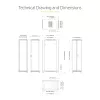 Armário de servidor 4 postes 42U StarTech.com, armário de dados 19 polegadas para montagem de equipamento de computador/AV/TI, caixa de armário de servidor com rodas, armazenamento de rede industrial completo