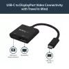 StarTech.com Adaptador USB-C para DisplayPort com Power Delivery – 4K 60Hz HBR2 – Conversor de vídeo USB Type-C para monitor DP 1.2 com carregamento – 60W PD Passthrough – Compatível com Thunderbolt 3