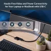 StarTech.com Adaptador USB-C para DisplayPort com Power Delivery – 4K 60Hz HBR2 – Conversor de vídeo USB Type-C para monitor DP 1.2 com carregamento – 60W PD Passthrough – Compatível com Thunderbolt 3