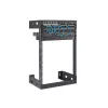 StarTech.com Rack de rede de parede 15U 19 polegadas – 12 polegadas de profundidade, rack de sala de servidores open-frame de 2 postes para equipamentos de dados/AV/IT/informática/painel de patch com porcas gaiola e parafusos, capacidade de carga 90 kg, Preto