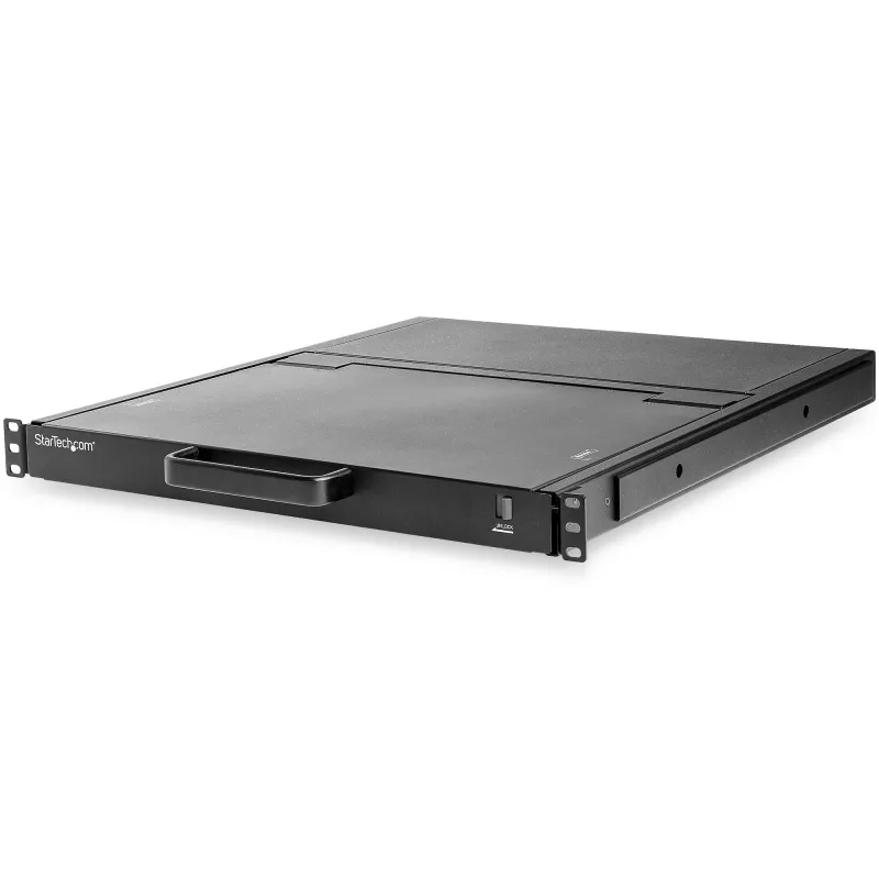 StarTech.com Consola KVM rackmount HD 1080p - KVM VGA de porta única com monitor LCD de 17 polegadas para rack de servidor - Gaveta KVM LCD 1U totalmente equipada com cabos e ferragens - Suporte USB - 50.000 MTBF