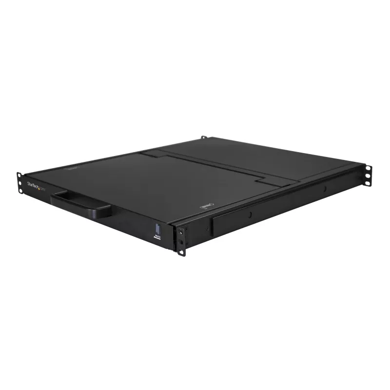 StarTech.com Consola KVM rackmount HD 1080p - KVM VGA de porta única com monitor LCD de 17 polegadas para rack de servidor - Gaveta KVM LCD 1U totalmente equipada com cabos e ferragens - Suporte USB - 50.000 MTBF