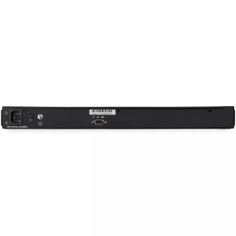 StarTech.com Consola KVM rackmount HD 1080p - KVM VGA de porta única com monitor LCD de 17 polegadas para rack de servidor - Gaveta KVM LCD 1U totalmente equipada com cabos e ferragens - Suporte USB - 50.000 MTBF