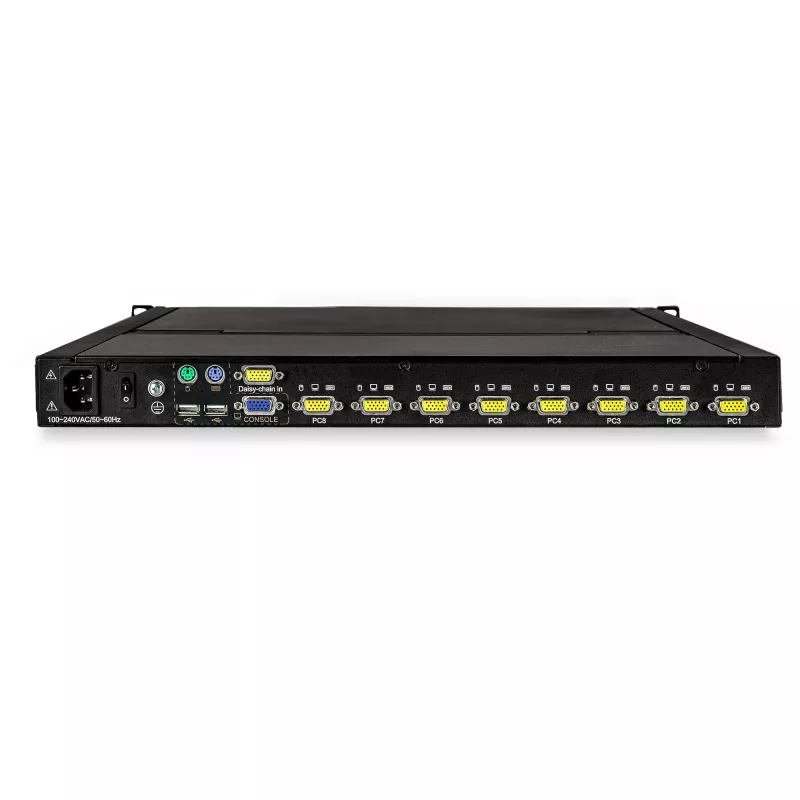 StarTech.com consola KVM de 8 portas para rack com cabos de 1,8 m - switch KVM integrado com monitor LCD de 17 polegadas - gaveta KVM LCD 1U completa - KVM OSD - durável com 50.000 horas de MTBF - suporte USB + VGA