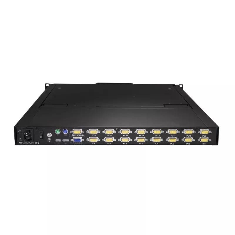 StarTech.com consola KVM de 16 portas para rack com cabos de 1,83 m – switch KVM integrado com monitor LCD de 19 polegadas – gaveta KVM LCD 1U completa – KVM OSD – durável, 50.000 horas de MTBF – suporte USB e VGA