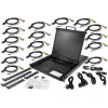 StarTech.com consola KVM de 16 portas para rack com cabos de 1,83 m – switch KVM integrado com monitor LCD de 19 polegadas – gaveta KVM LCD 1U completa – KVM OSD – durável, 50.000 horas de MTBF – suporte USB e VGA